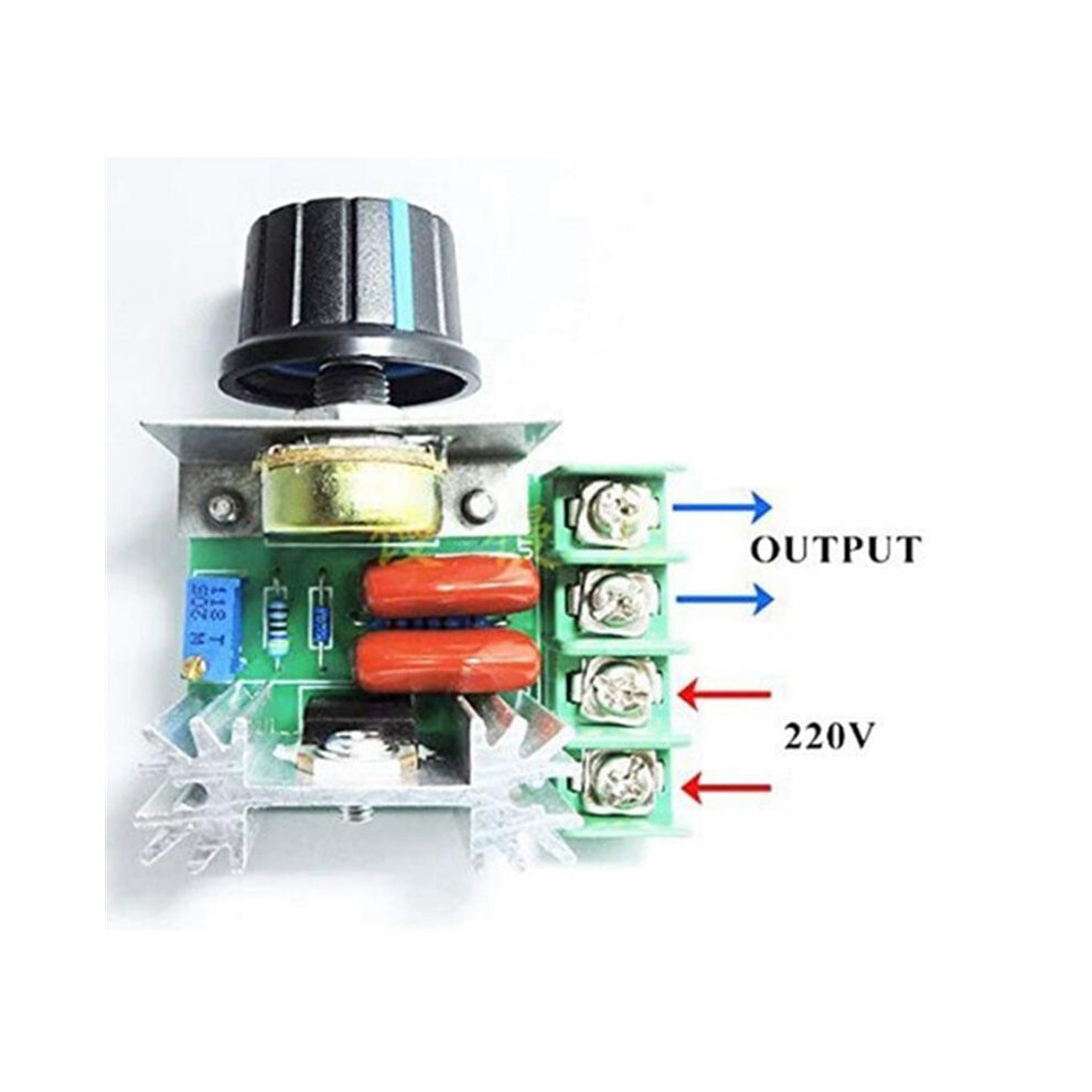 7Pcs 25A Ac 220V 2000W Scr High Power Electronic Voltage Regulator Module Adjustable Motor Speed Controller Regulation 4852693587780
