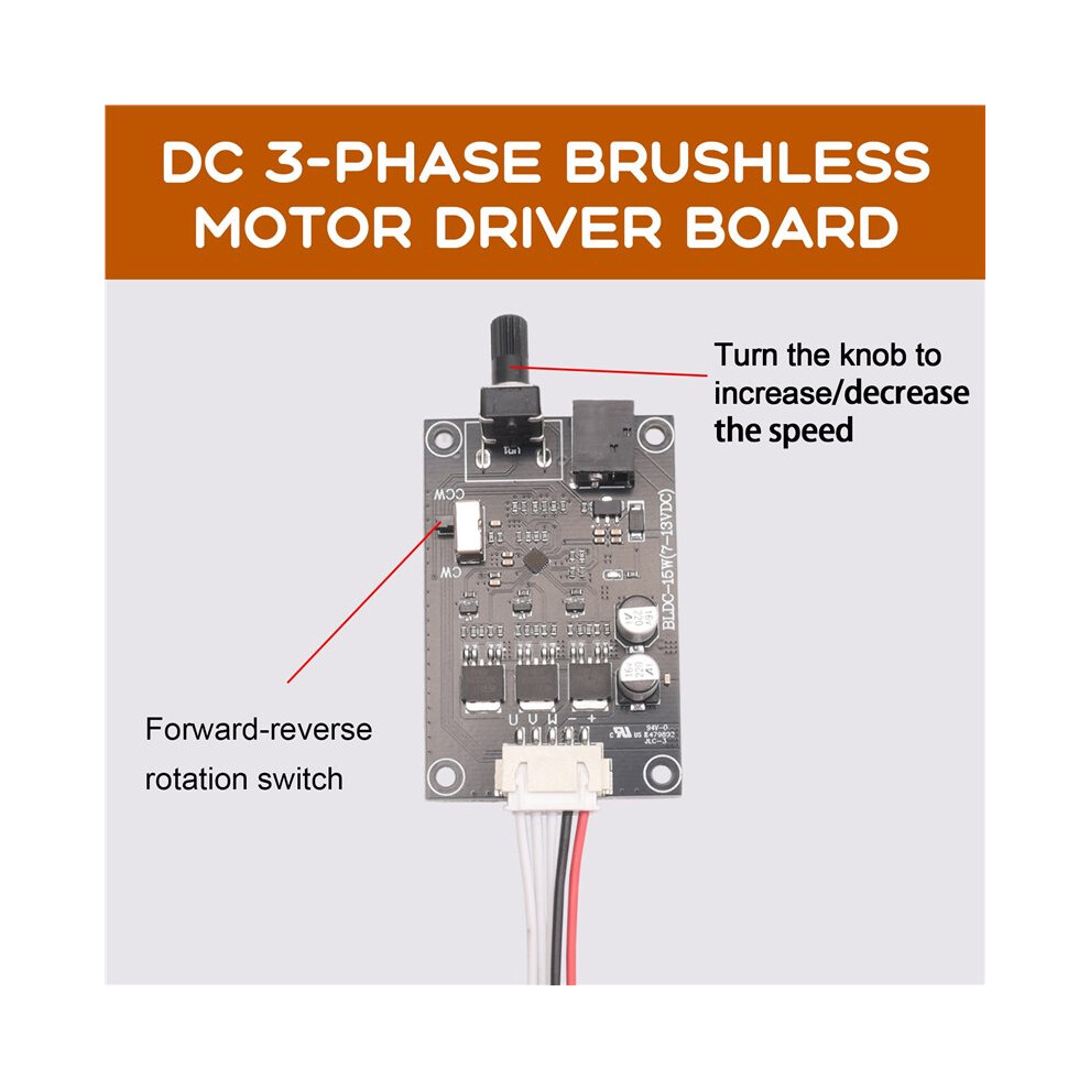 7V 12V Dc Three-Phase Brushless Motor Drive Board Bldc Controller Hard Disk Motor Governor Speed Switch 4852537370455
