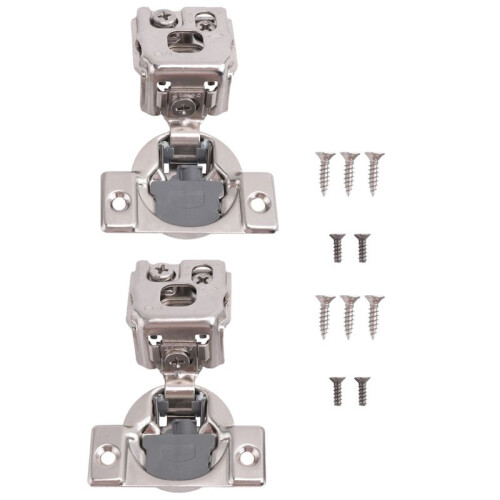 10 Pack 1-1/4 Inch 3D Overlay Soft Close Concealed Hinges for Face Frame Door, Control Closing Speed,105 Open Angle 1