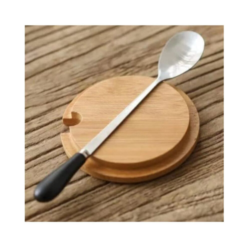 Spactz 450Ml Vintage Wooden Handle Ceramic Coffee Mug Nordic Design Lid Porcelain Tea Milk Cup Drinkware Gift For Couple Office