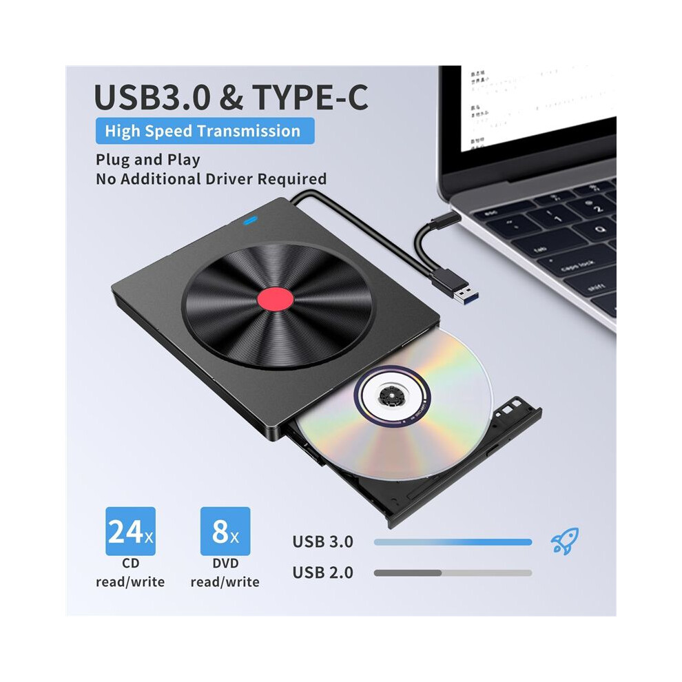 External Optical Drive Laptop Cd Burner Usb Movie Disk Dvd Player Readable Memory Card Multifunction Drive Burner 4852693599677