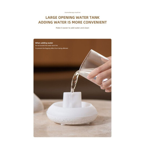 Flame Diffuser 130ml Bonfire Diffuser Colorful Flame Humidifier Small Essential Oil Diffuser for Room Office B 1