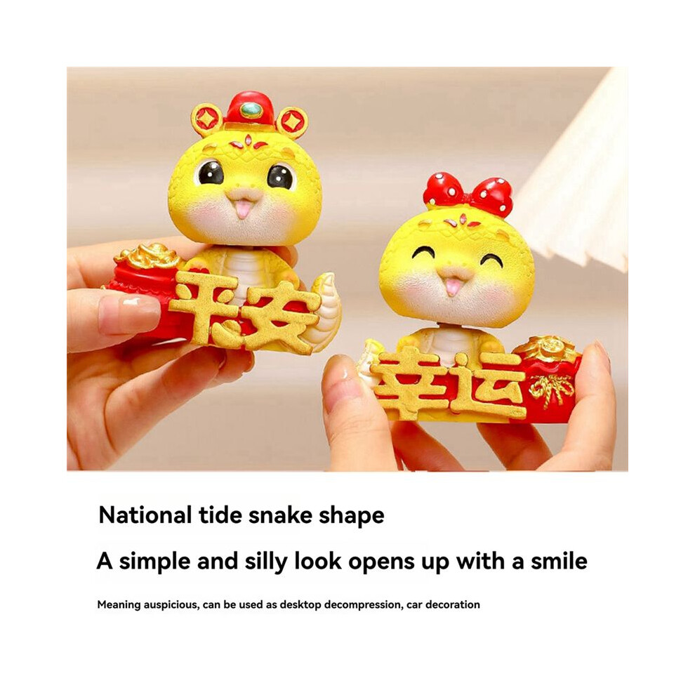 Gifts Snake Ornaments New Year Snake Gift Toy New Zodiac Gift Year Of The Snake Doll. [Blessing] 4852693526475