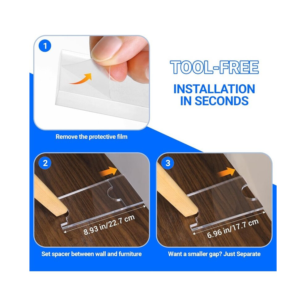 Couch Spacers & Furniture Protectors - Stoppers To Prevent Sliding (2-Pack),Under-Couch Stoppers,For Couches, Beds 4852693539932