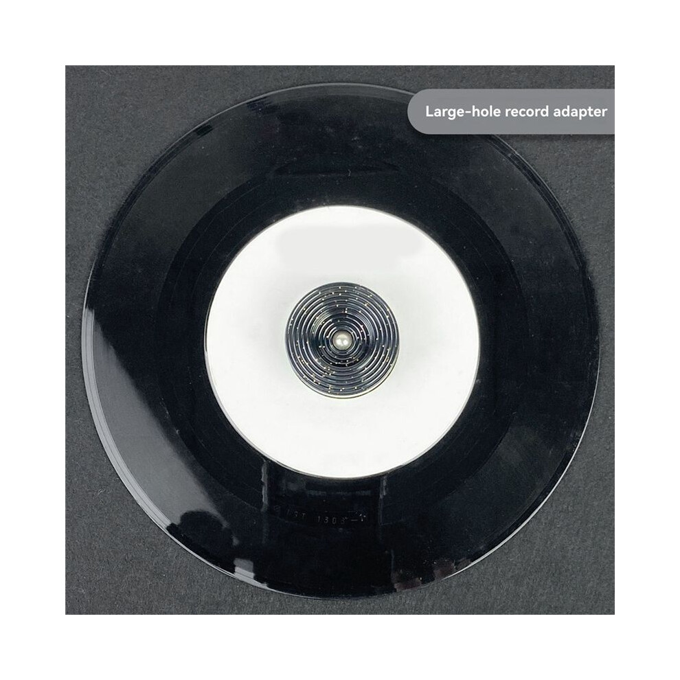 Lp45 Rpm Turntable Adapter Turntable Phonograph Audio Conversion Base For Ep Vinyl Record Turntable Gramophone Black 4852367018503