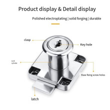 Office Desk Drawer Lock Zinc Alloy Anti Theft for Furniture Cabinet Door Lock File Cabinet Lock Same Key Short Core