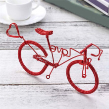 Dekoratives Fahrradmodell aus Metall, Retro-Klassiker, Figur, Tischdekoration, Ornamente