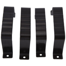 Fallrohradapter, Dachrinnen-Fallrohrschlaufe 3x4, Führungsschlaufe 3x4 (4er-Pack) (Braun)