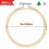 36 PeçAs Aro de Bordado de 3 Polegadas  Aro de Bordado de Bambu Aro Redondo para Artesanato DIY, Costura e Artesanato 8Cm 2