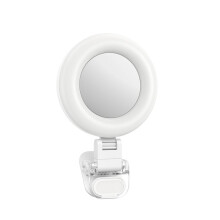 TELESIN Tragbare LED-Ringleuchte zum Anclipsen für Mobiltelefone, 3 Beleuchtungsmodi, ideal für Vlogs, Selfies, Make-up und Fotografie