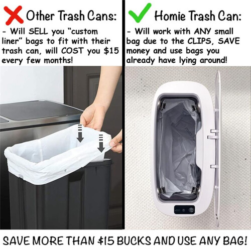 Automatic  Trash Can 3.2 Gallon with Touchless Motion Sensor and Anti, in Bathroom,Restroom, Kitchen
