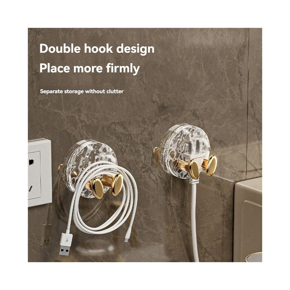 Strong Adhesive Plug Hooks -No-Drill, Wall-Mounted Organizer For Kitchen, Power Cord Management & Electronic Accessories 4852367005510