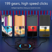 Mobile Phone Screen Auto Clicker with Digital Display & Blue Light Auto Clicker for Games Live Broadcasts