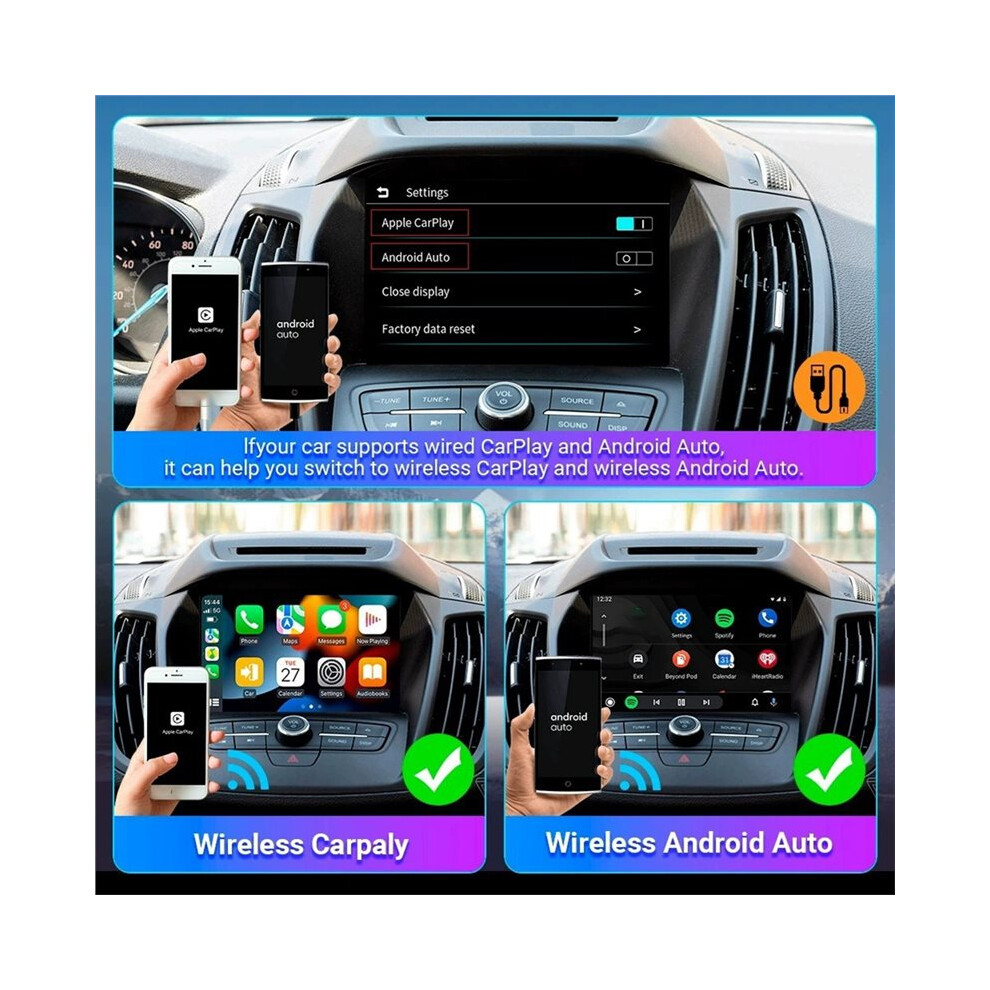 For Android 11 Tv Box Carplay Ai Box Wifi Wireless Android Auto Built-In Play Store For Youtube Netflix Carplay Cars 4852367052378