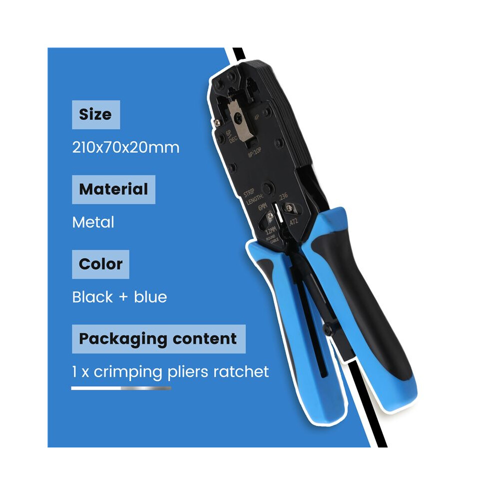 Spactz Rj45 Network Crimper 10P 8P 6P 4P Crimping Tools Stripper For Rj45 Rj11 Rj12 Rj50 Connector Ethernet Cable