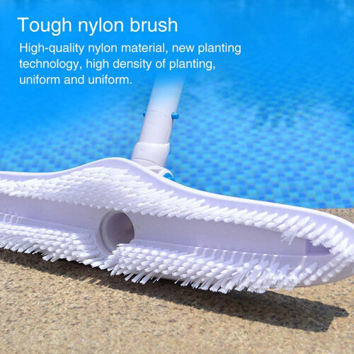 Swimming Pool Wall Floor Brush Suction Vacuum  Cleaning Brushes Adjustable Handle Algae Scrubber Cleaner Tool 1