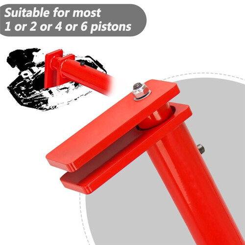 Universal Brake Caliper Tool Heavy Duty Brake Caliper Spreader Tool for Multi-Piston Brake Piston Compressor Tool Red