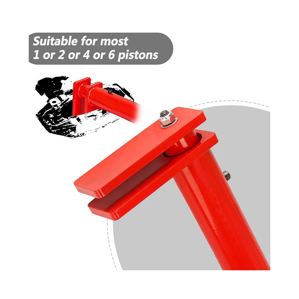 Universal Brake Caliper Tool Heavy Duty Brake Caliper Spreader Tool For Multi-Piston Brake Piston Compressor Tool Red 4852367078095