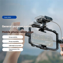 NEEWER PA039 Phone Rabbit Cage, Smartphone Video Rig with Quick Release Mounts Cold Shoes for Videomaker Filmmaking Vlogging