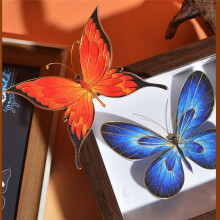 Feines Emaille-Malset, 3D-Schmetterling, handgefertigte Dekoration, Geschenk, DIY-Materialbeutel C