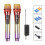 Draadloze Microfoon, Dynamische Handmicrofoon Draadloos Microfoonsysteem met Oplaadbare Ontvanger C 2