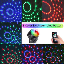 2 Stück Sound-aktivierte Lichter mit Fernbedienung, DJ-Lichter, Discokugel-Licht-Stroboskoplampe für Zuhause, Zimmer, Tanzpartys, USB