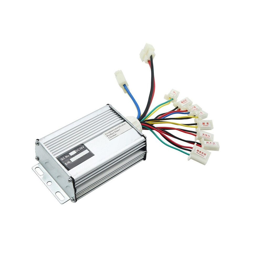 36V 1000W Brushed Controller Electric Bicycle E-Bike Scooter Brush Speed Controller Motor For Electric Scooter Silver 4851514163196