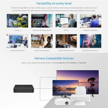 M2 Mini-PC für Intel N3350 CPU, 6 GB RAM, 64 GB ROM, VGA, USB 3.0, Windows 10 Pro, Windows 11, Desktop-PC, WLAN, Bluetooth 4.2, EU-Stecker