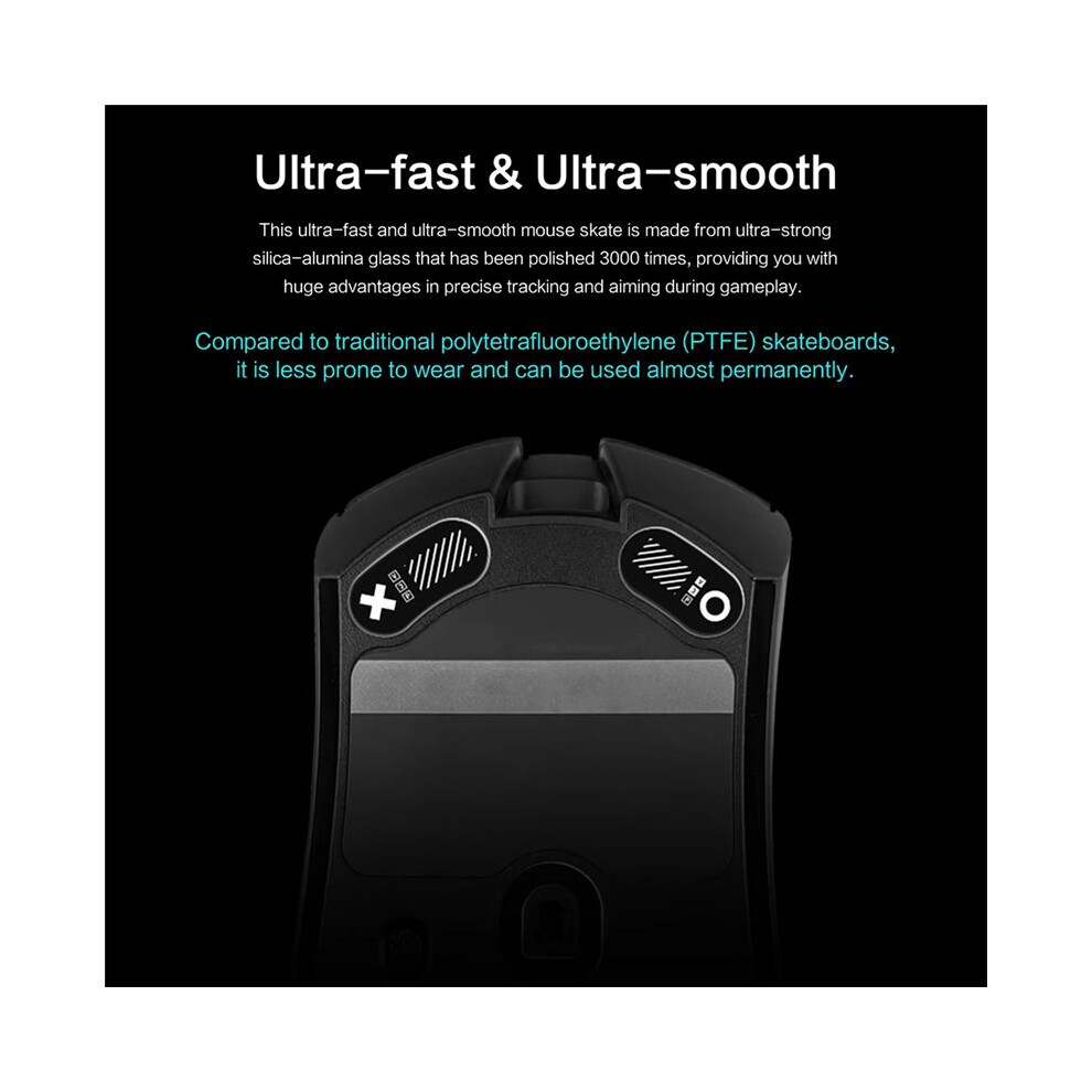 Replacement Mouse Skates For Razer Deathadder V3 Pro Feet For Enhanced Glide & Precision In Gaming Black 4852367045509