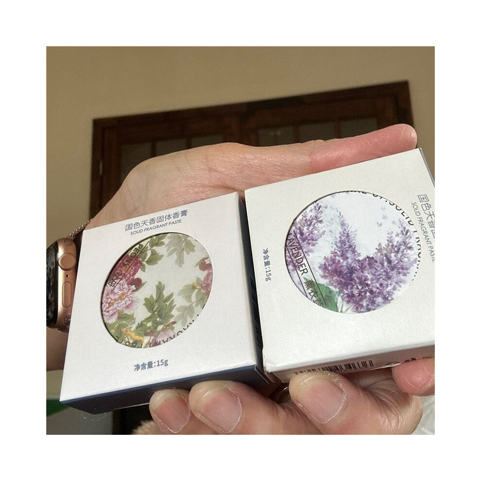 Spactz Lavender 5 Pcs Women Solid Perfume Portable Solid Balm Long-Lasting Fragrances Elegant Female Solid Perfumes(Lavender)