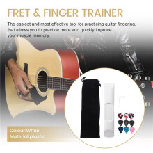 Pocket Guitar Practice Neck, Guitar Trainer 6 Fret Portable Guitar Chord Practice Tool for Beginner