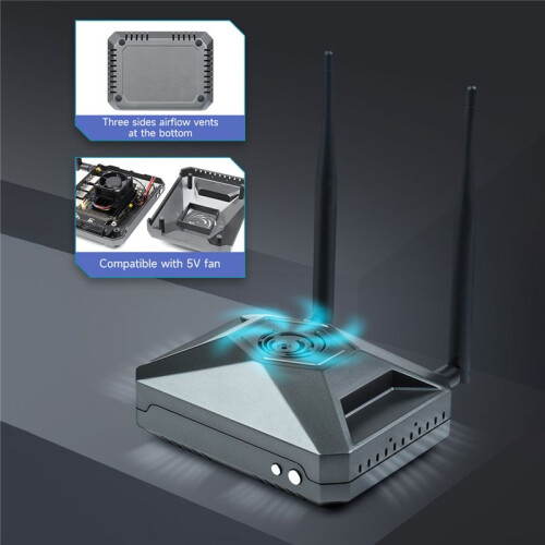 For Jetson  Case Shell(F) ,for Jetson  Development Kit, Cooling and Protection Metal Case, with GPIO Adapter 1