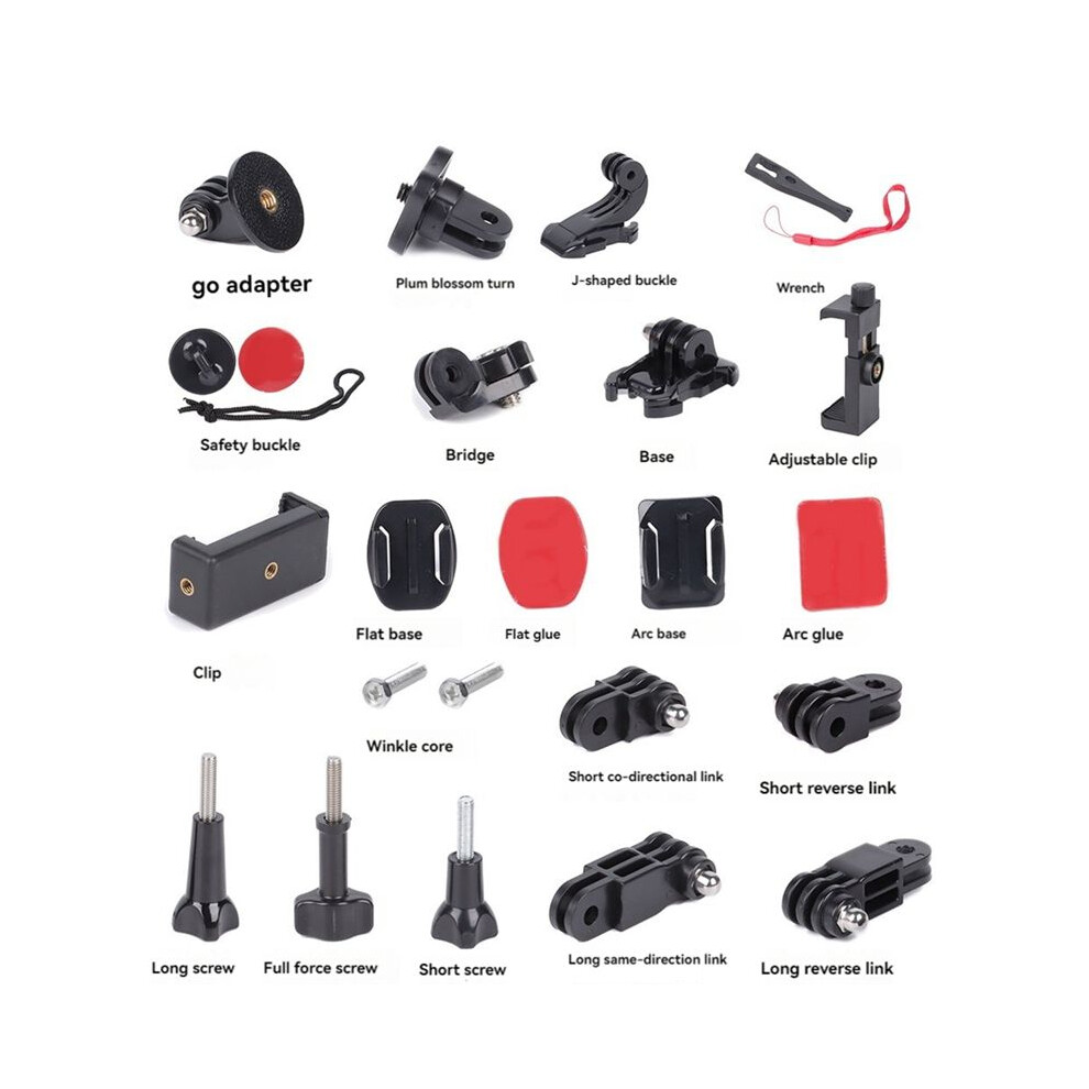 Accessories Kit For Action Camera Accessory Adapter Fixing Bracket Extension Rod For Insta360 Gopro Action3 4852367090257