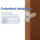 Embedded Door Lock DC24V Electric Bolt Lock Access Control Electromagnetic Lock Concealed Electric Control Lock 2