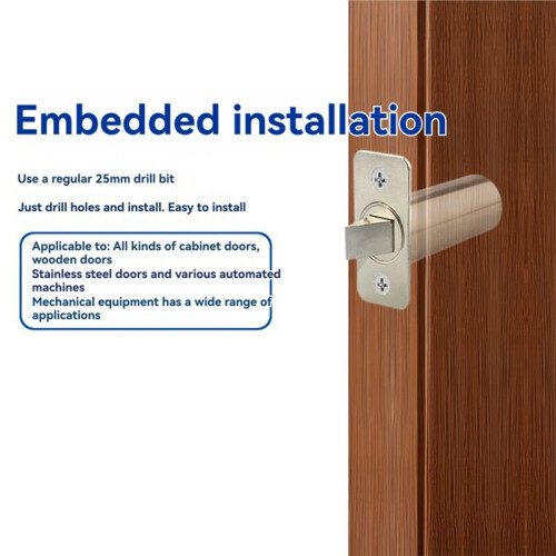 Embedded Door Lock DC24V Electric Bolt Lock Access Control Electromagnetic Lock Concealed Electric Control Lock 1