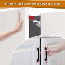 Double Push to Open Cabinet Door Catches Heavy Duty 2 Pack Magnet Push to Open Door Latch Touch Latches for Kitchen Door