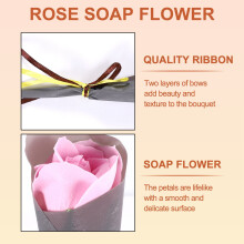 10Pcs Single Rose Simulation Korean Rose Soap Flower Valentine'S Day Gift Soap Roses Single Artificial Soap Flower 2