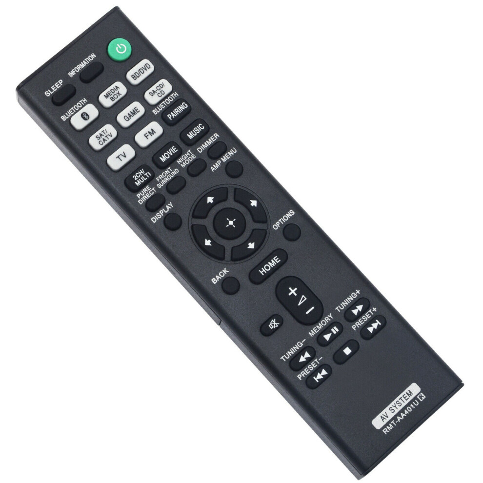 Remote Control Rmt-Aa401u For Sony Av Multi Channel Receiver Str-Dh590 Str-Dh790 Ht-X9000f Sawx9000f Saxf9000f 4852537310727