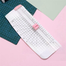 Papierschneider, tragbarer Papiertrimmer, 30 cm Papierschneider mit seitlichem Lineal für Bastelpapier, A4- und A5-Papier