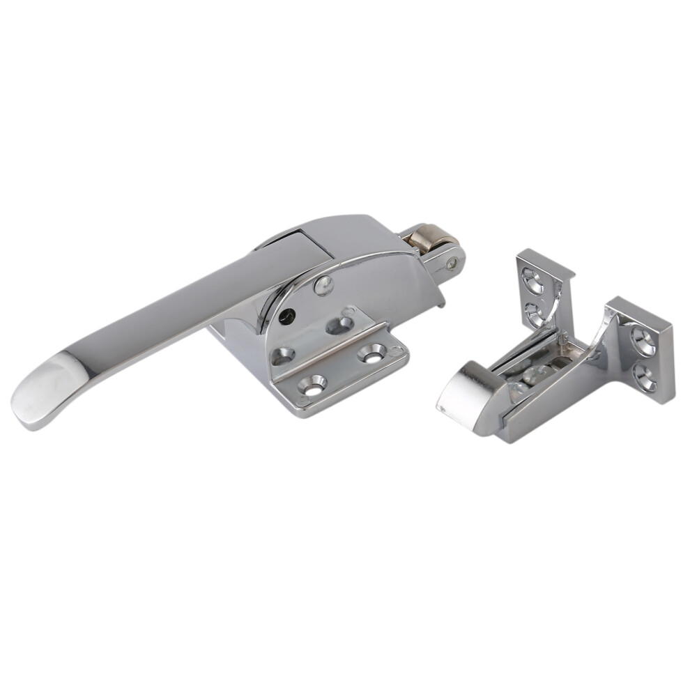 Sodial(R) Stainless Steel Spring Loaded Walk In Freezer Cooler Door Handle Latch 4852537395427
