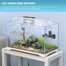 CO2-Diffusor aus Kunststoff für Aquarien, Tessellator-Zerstäuber mit zwei Saugnäpfen