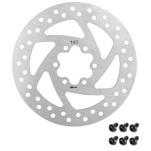 Voor G2Max/A1 Elektrische Scooter 140 mm Schijfremrotor 6 Gaten Roestvrijstalen Remschijf met Schroeven