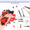 200 Pieces Rubber End Caps Flexible Screw Cap Thread Bolt Protector Caps Covers Black Red Plastic Screw Caps in 9 Size 3