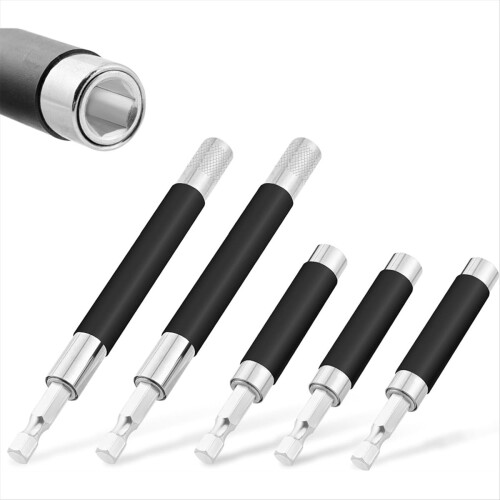Drill Bit Holder 3.1/4.7In, Extension 5 Pcs, Magne