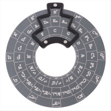 Guitar Music Disc Circle of Fifths, Fifths Wheel M