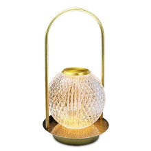 Lampe de Table LED Sans Fil en Cristal, Commande Tactile, Rechargeable par USB, 3 Couleurs de Lumière pour Bars et Restaurants.