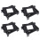 4X Black Plastic CPU Fan Mounting Bracket Base for Socket 478 1