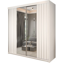 (200cm, White) Sweden Modern Sliding Door Bedroom Wardrobe