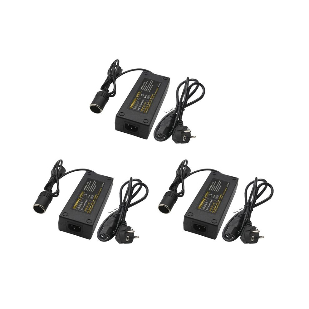 3X 12V 15A 160W Power Converter 220V To 12V Car Power Adapter Converter Car Home Cigarette- Lighter Converter Eu Plug 4711072704791