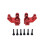Kit di Sterzo Anteriore per Auto RC, per UDIRC 1/16 GR UD M16, Accessori per Auto RC, Rosso 1
